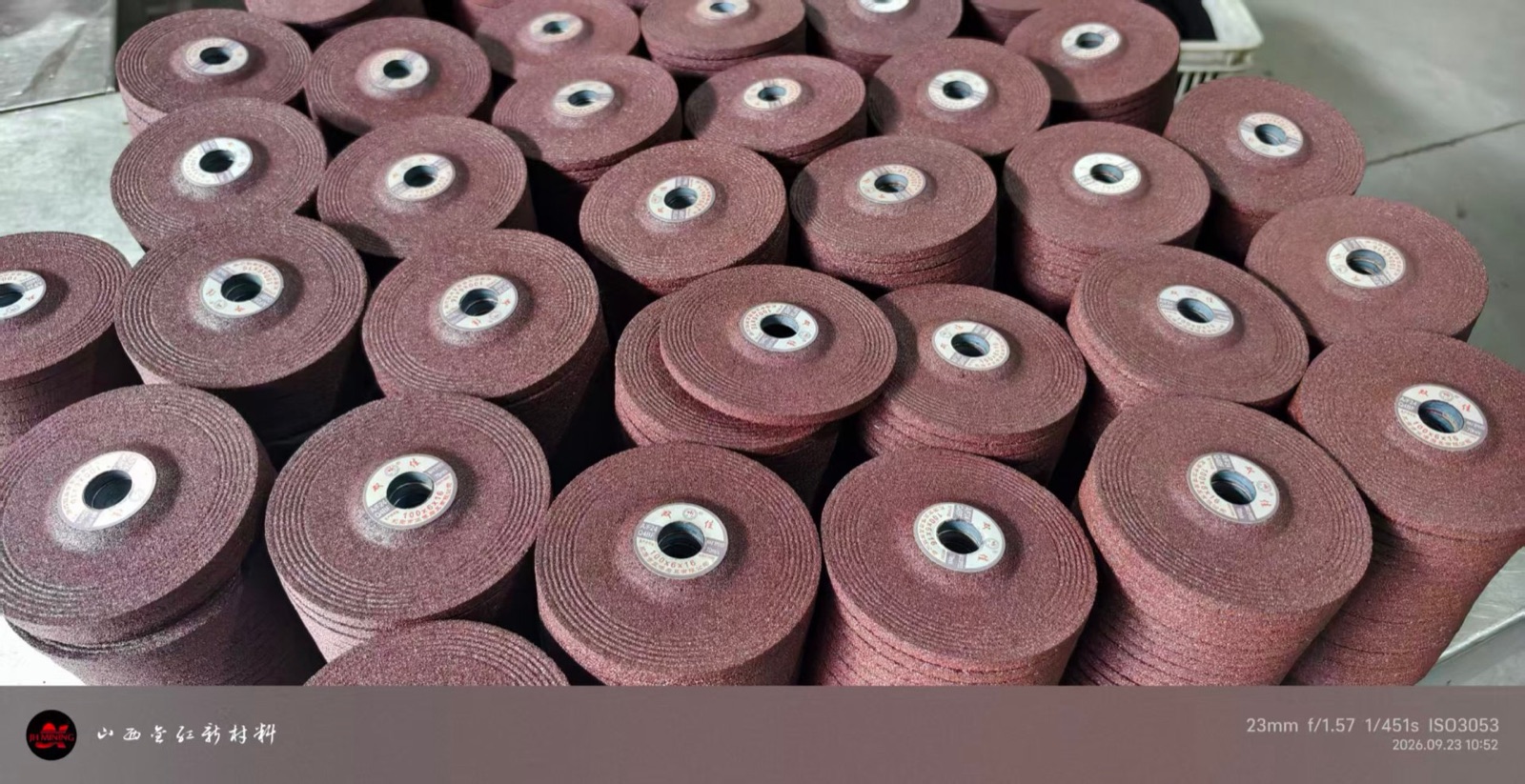 Stacked resin abrasive products